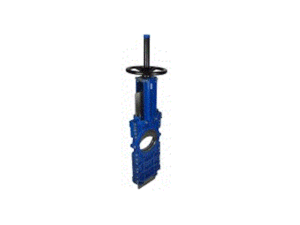 Vanne guillotine à pelle traversante Fonte Pelle Inox Siège EPDM PN10